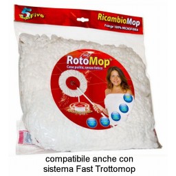 Rotomop - Trottomop - Mop Ricambio Per Secchio Rotante Superfive