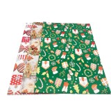 Foglio Di Carta Da Regalo - 70x100 Cm - Fantasie Natalizie Assortite