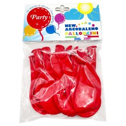 12 Palloncini Gonfiabili - 19x30cm - Rosso - Party - Feste
