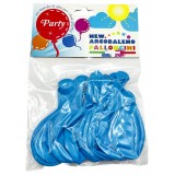 12 Palloncini Gonfiabili - 19x30cm - Azzurro - Party - Feste