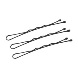 Ferrettini Ondulati Per Capelli 4.5cm 12pz Marroni