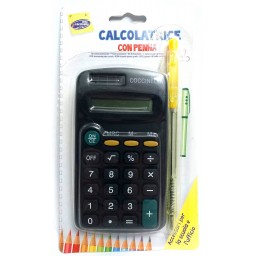 Calcolatrice C/penna Blister 2s.