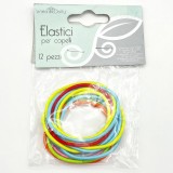 Elastici Capelli Grandi 12pz Col.Ass.512