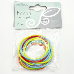 Elastici Capelli Grandi 12pz Col.Ass.512