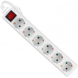 Multipresa 6 Posti Universali Con Interruttore - Cavo 1.5m - Spina 16a