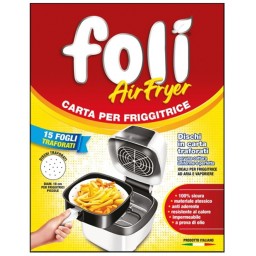 Foli' 15 Fogli Di Carta Per Friggitrice Ad Aria - Diametro 18cm - Traforati
