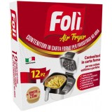 Foli'air Fryer 12 Contenitori Per Friggitrice Ad Aria In Carta Forno Da 20cm