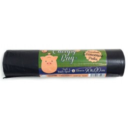 Cheapy Sacco Rifiuti Misura Condominiale 90x120cm - 350g - Neri - Resistenti