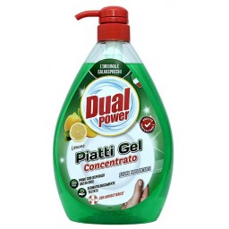 Dual Power Detersivo Per Piatti E Stoviglie Con Erogatore - 1 Litro - Limone