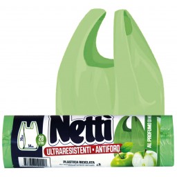 Elios Netti' 15 Sacchi Ultraresistenti 28l 52x70cm Profumati - Mela Verde