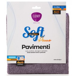 Clendy Panno Pavimenti In Microfibra 50x70cm - Con Asola - Colori Assortiti
