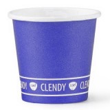 Clendy Bicchieri Caffe' Monouso In Carta Da 75ml - 50 Pezzi - Blu
