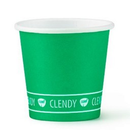 Clendy Bicchieri Caffe' Monouso In Carta Da 75ml - 50 Pezzi - Verde