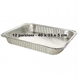 Kito 1 Vaschetta In Alluminio Senza Coperchio - 12 Porzioni 40x33x5cm