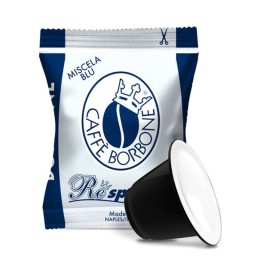 Borbone Respresso Caffe' 50 Capsule - Compatibili Nespresso - Miscela Blu