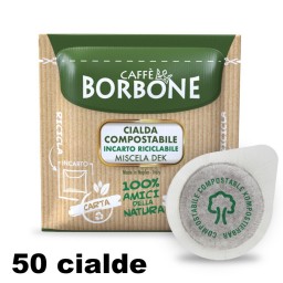 Borbone Caffe' Espresso - 50 Cialde Ese 44mm - Miscela Dek - Decaffeinato