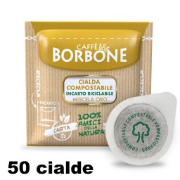 Borbone Caffe' Espresso - 50 Cialde Ese 44mm - Miscela Oro