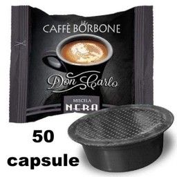 Borbone Don Carlo Caffe' 50 Capsule Compatibili A Modo Mio - Miscela Nera
