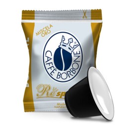Borbone Respresso Caffe' 50 Capsule - Compatibili Nespresso - Miscela Oro