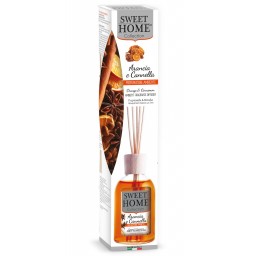 Suarez Sweet Home Diffusore Essenza 100ml Con Bastoncini Arancia E Cannella
