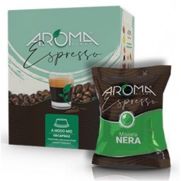 Aroma Light Caffe Espresso 100 Capsule - Miscela Nera - A Modo Mio