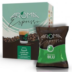 Aroma Light Caffe Espresso 100 Capsule - Miscela Blu - A Modo Mio
