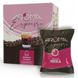 Aroma Light Caffe Espresso 100 Capsule - Miscela Nera - Nespresso