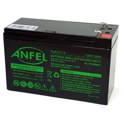 Batteria Ricaricabile Al Piombo 12v 7.2ah Ermetica 15x65x94mm