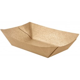 150 Vaschette A Barchetta In Carta Per Fritti - 13.5 X 10.6 X 4.5 Cm