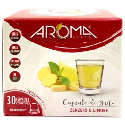 Aroma Light 30 Capsule Di Gusto - Zenzero E Limone - Compatibile Nespresso