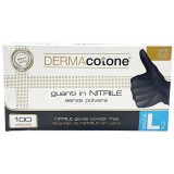 Guanti Nitrile Neri 100pz L Derma   !474