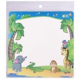 Cartoncino Da Colorare Con Cornice Decorata - 25x25cm - Decori Assortiti