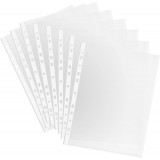 15 Buste Trasparenti Perforate Per Raccoglitori Ad Anelli - Formato A4