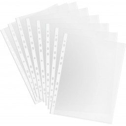 15 Buste Trasparenti Perforate Per Raccoglitori Ad Anelli - Formato A4