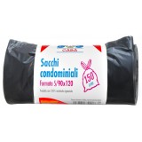 Sos Sacco Rifiuti Misura Condominiale 90x120cm - 5 Pezzi - Neri - Resistenti