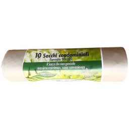 Sos 10 Sacchi Resistenti 90x120cm Ldpe - Ambra - Raccolta Differenziata