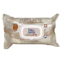 Dolci Carezze Salviettine Imbevute - 72 Pezzi - Pop-up - Purolatte Con Aloe