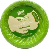 The Best 20 Piatti Plastica Riutilizzabili - Piani Diametro 22cm - Verde