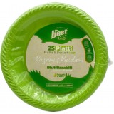The Best 25 Piatti Plastica Riutilizzabili - Dessert Diametro 17cm - Verde