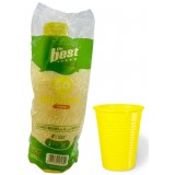 The Best 50 Bicchieri Monouso In Plastica - 200cc - Giallo