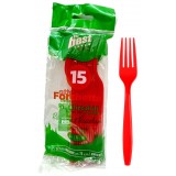 The Best 15 Forchette Monouso In Plastica - 17cm - Rosso