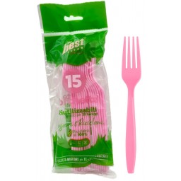 The Best 15 Forchette Monouso In Plastica - 17cm - Rosa