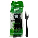 The Best 15 Forchette Monouso In Plastica - 17cm - Nero