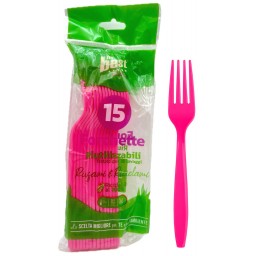 The Best 15 Forchette Monouso In Plastica - 17cm - Fucsia
