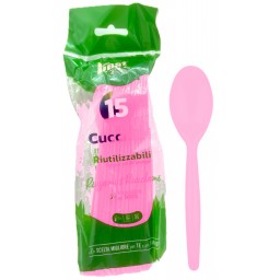 The Best 15 Cucchiai Monouso In Plastica - 17cm - Rosa