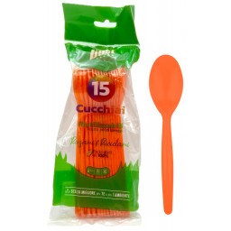 The Best 15 Cucchiai Monouso In Plastica - 17cm - Arancio