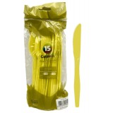 The Best 15 Coltelli Monouso In Plastica - 17cm - Giallo
