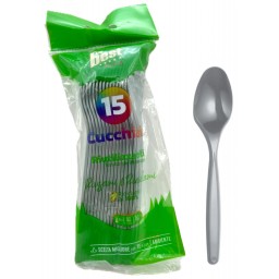 The Best 15 Cucchiai Monouso In Plastica - 17cm - Argento