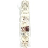 Sofys Bicchieri Caffe' Monouso In Carta Da 75ml - 50 Pezzi - Bianco
