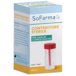 Sofarma Contenitore Sterile Per Analisi Coprologiche - 60ml - Feci